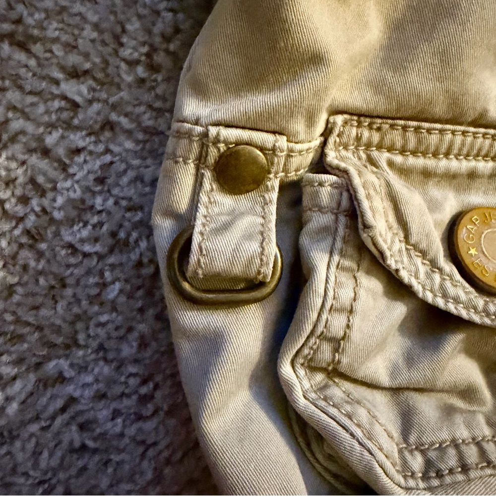 Vintage GAP Y2K Khaki Canvas Cargo Utility Shoulder Bag – 2004 - Picture 3 of 16